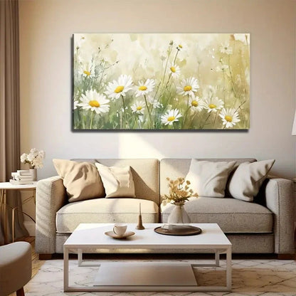 Decorative Chrysanums Suitable Wall Art Canvas Office Home Room Framed 120x60cm