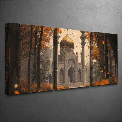 3pcs Lienzo Del Palacio Mouro And Bosque  Wall Art Canvas  Framed 60x90cm - High Quality Print 100% Australian Made Wall Canvas Ready to Hang