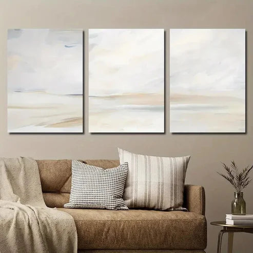 3pcs Abstract Watercolor Style Wall Art Set Canvas Unframed - High Quality Print 100% Australian Made Wall Canvas - Bella Home Decor