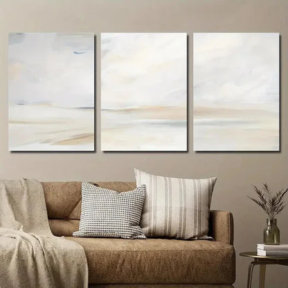 3pcs Abstract Watercolor Style Wall Art Set Canvas Unframed - High Quality Print 100% Australian Made Wall Canvas - Bella Home Decor