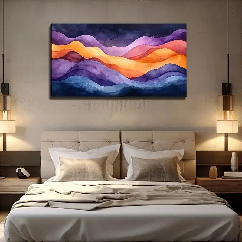 Elegant Curves Suitable Perfect Wall Art Canvas Office Home Room Framed 120x60cm
