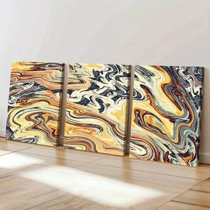 3pcs Abstract Art Distorted Aperture Wall Art Set Canvas Framed 60x90cm - High Quality Print 100% Australian Made Wall Canvas Ready to Hang - Bella Home Decor
