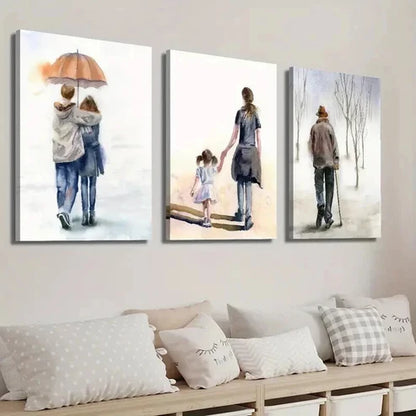 3pcs Couple Love Mother Daughter Perfect Wall Art Canvas Unframed - High Quality Print 100% Australian Made Wall Canvas - Bella Home Decor