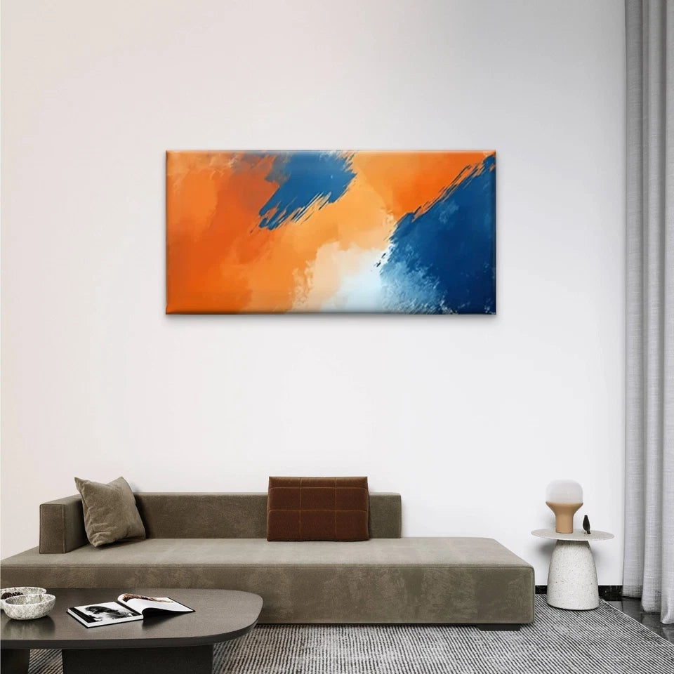 Abstract Tone Colors Wall Art Canvas Office Home Room Framed 120x60cm
