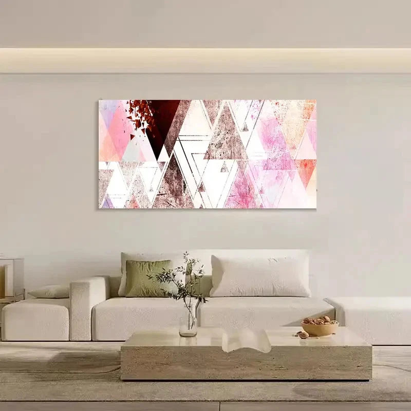Geometric Evolution Colorful Wall Art Canvas Office Home Room Framed 120x60cm