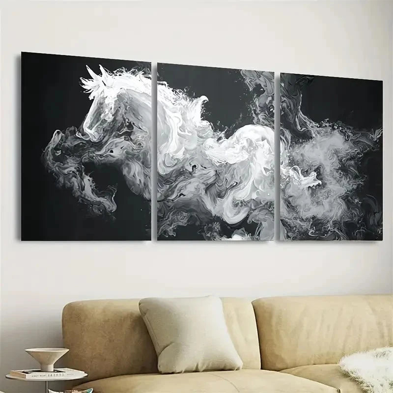 3pcs Modern Minimalist Unique Home Decor Wall Art Set Canvas Framed 60x90cm - High Quality Print 100% Australian Made Wall Canvas Ready to Hang