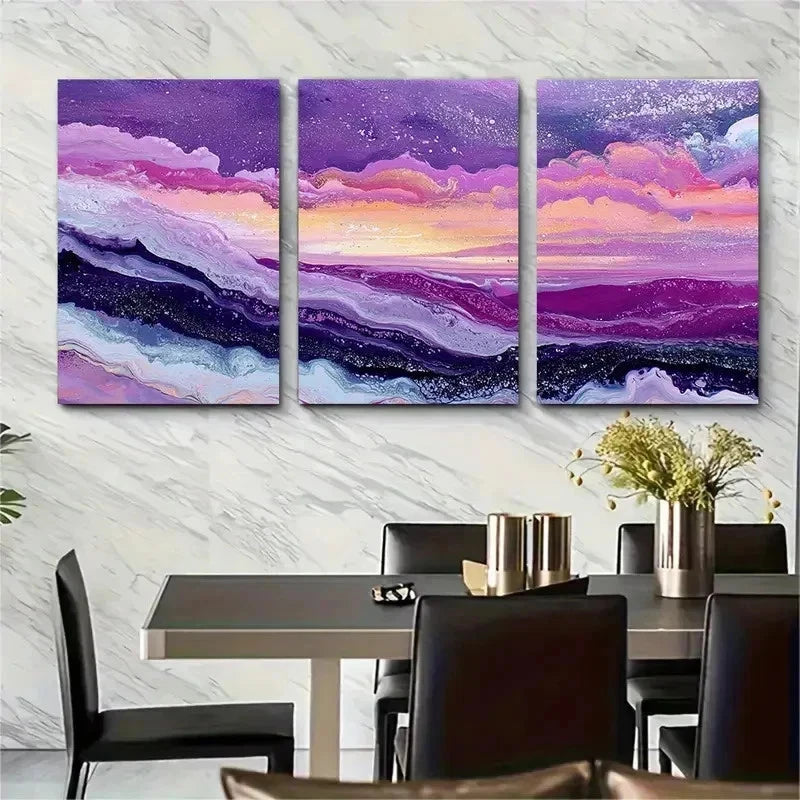 3pcs California Coast Painting - Large A Perfect Wall Art Set Canvas Framed 50x70cm - High Quality Print 100% Australian Made Wall Canvas Ready to Hang - Bella Home Decor
