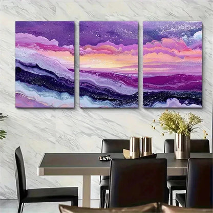 3pcs California Coast Painting - Large A Perfect Wall Art Set Canvas Framed 50x70cm - High Quality Print 100% Australian Made Wall Canvas Ready to Hang - Bella Home Decor