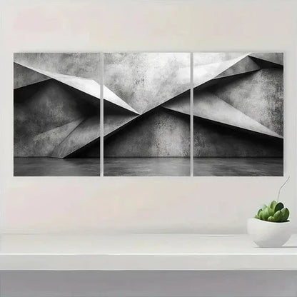 3pcs Elegant Black and White Design Wall Art Canvas Unframed - High Quality Print 100% Australian Made Wall Canvas - Bella Home Decor
