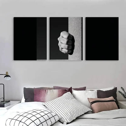 3pcs The Strong Grip Of Desperation Holds   Wall Art Set Canvas Framed 40x60cm - High Quality Print 100% Australian Made Wall Canvas Ready to Hang