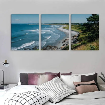 3pcs Cable Beach Australia Landscape  Wall Art Set Canvas Framed 60x90cm - High Quality Print 100% Australian Made Wall Canvas Ready to Hang - Bella Home Decor