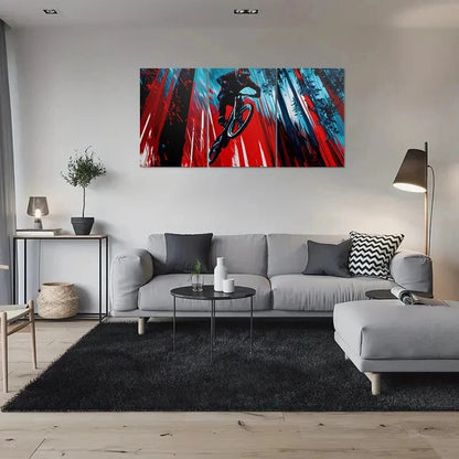 3pcs Mountain Bike Action Packed Metal Print Ready to Hang Art