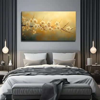 Charming Nature Flower Wall Art Canvas Office Home Room Framed 120x60cm
