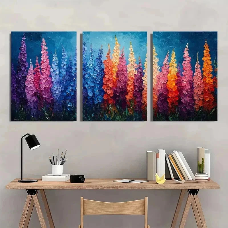 3pcs Snapdragon Flower Peaceful Perfect Wall Art Set Canvas Framed 60x90cm - High Quality Print 100% Australian Made Wall Canvas Ready to Hang - Bella Home Decor