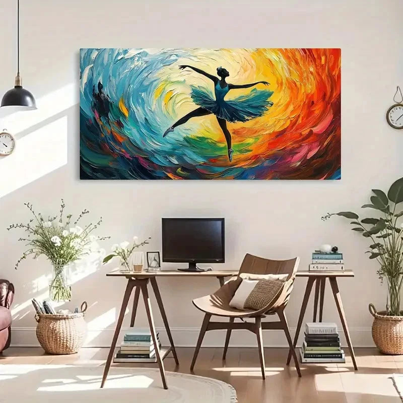 Modern Transverse Fashion Deco Wall Art Canvas Office Home Room Framed 120x60cm - Bella Home Decor