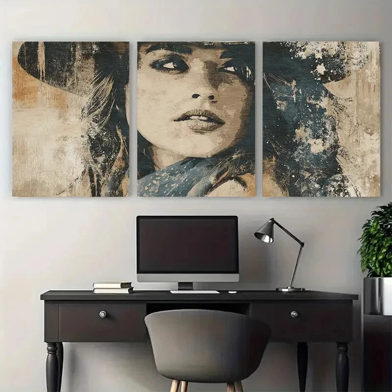 3pcs Neutral Aesthetic Decor Rustic Prefect  Wall Art Set Canvas Framed 40x60cm - High Quality Print 100% Australian Made Wall Canvas Ready to Hang