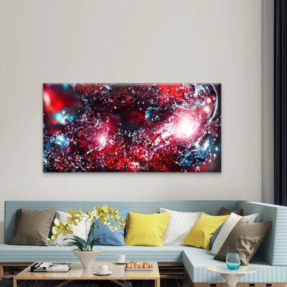 Cola Soda With Ice Cubes Glass Wall Art Canvas Office Home Room Framed 120x60cm