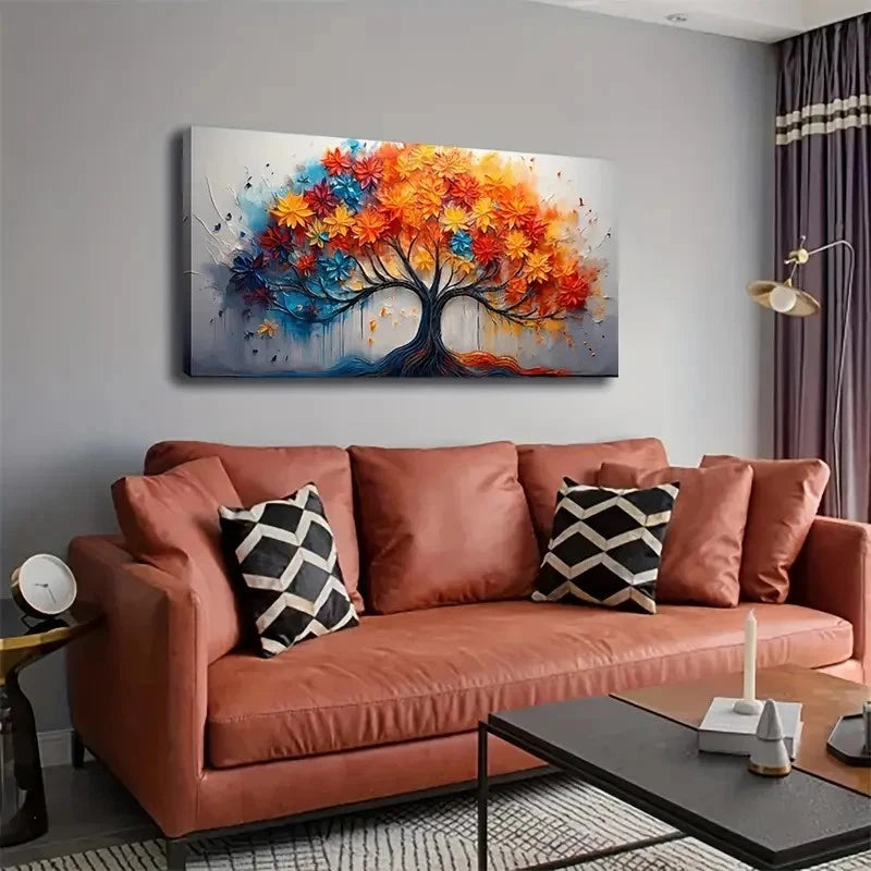Magical And Dreamy Tree Of Life Wall Art Canvas Office Home Room Framed 120x60cm