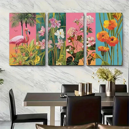 3pcs Tropical Décor Miami Florida Perfect Wall Art Canvas Unframed - High Quality Print 100% Australian Made Wall Canvas