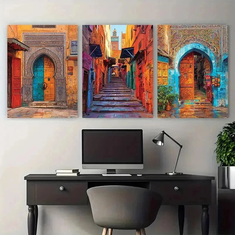 3pcs Exotic Posters Colourful Nature Perfect Wall Art Set Canvas Framed 50x70cm - High Quality Print 100% Australian Made Wall Canvas Ready to Hang