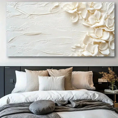 Colourful Flowers Three Mural Wall Art Canvas Office Home Room Framed 120x60cm
