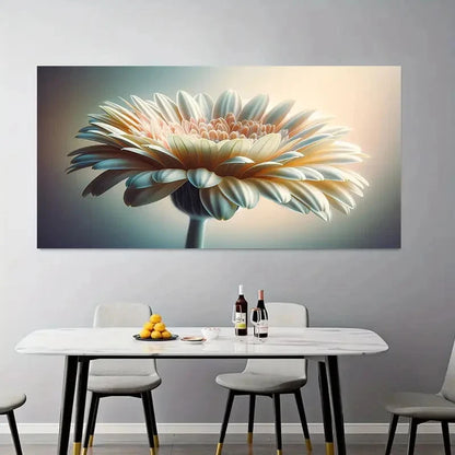 Daisy Flower Realistic Lands Wall Art Canvas Office Home Room Framed 120x60cm