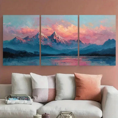 3pcs Himalayas Landscape Miniature Prefect  Wall Art Set Canvas Framed 40x60cm - High Quality Print 100% Australian Made Wall Canvas Ready to Hang