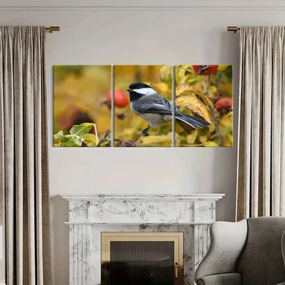 3pcs Animal Art Bird on a Tree Branch Painting Wall Art Canvas Unframed – High Quality Print 100% Australian Made Wall Canvas - Bella Home Decor
