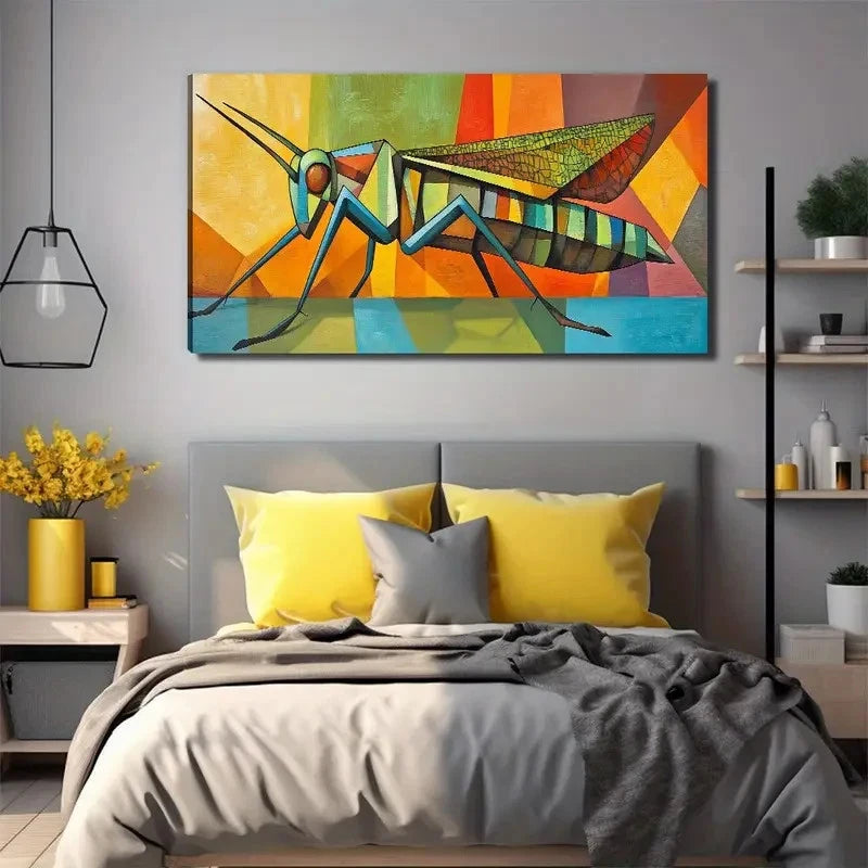 A Hero Locust Decor Wall Art Canvas Office Home Room Framed 120x60cm