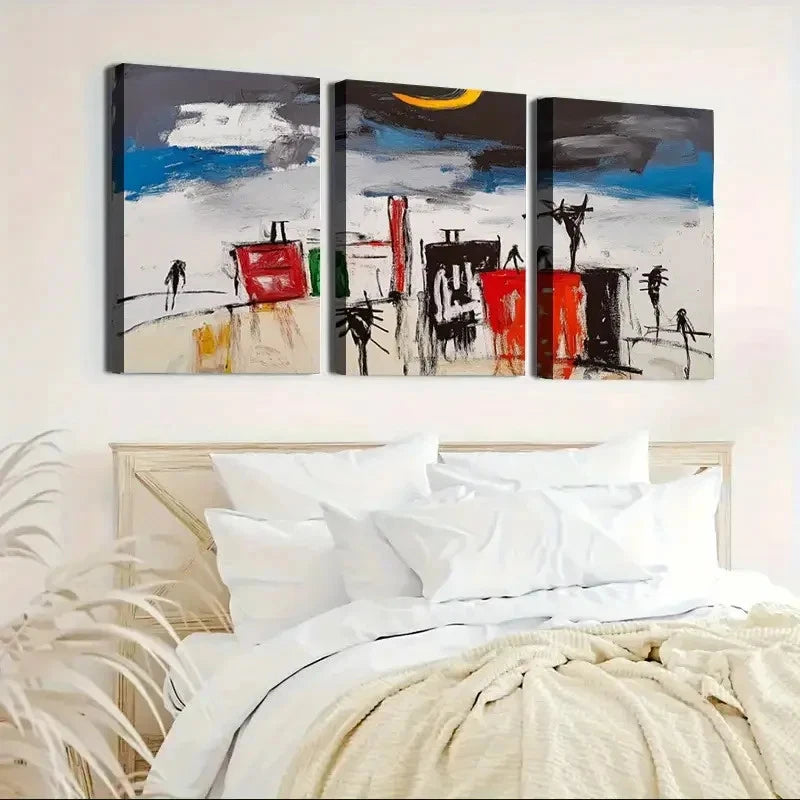 3pcs Beautiful artwork Decorating Entryways   Wall Art Canvas Framed 40x60cm - High Quality Print 100% Australian Made Wall Canvas Ready to Hang - Bella Home Decor