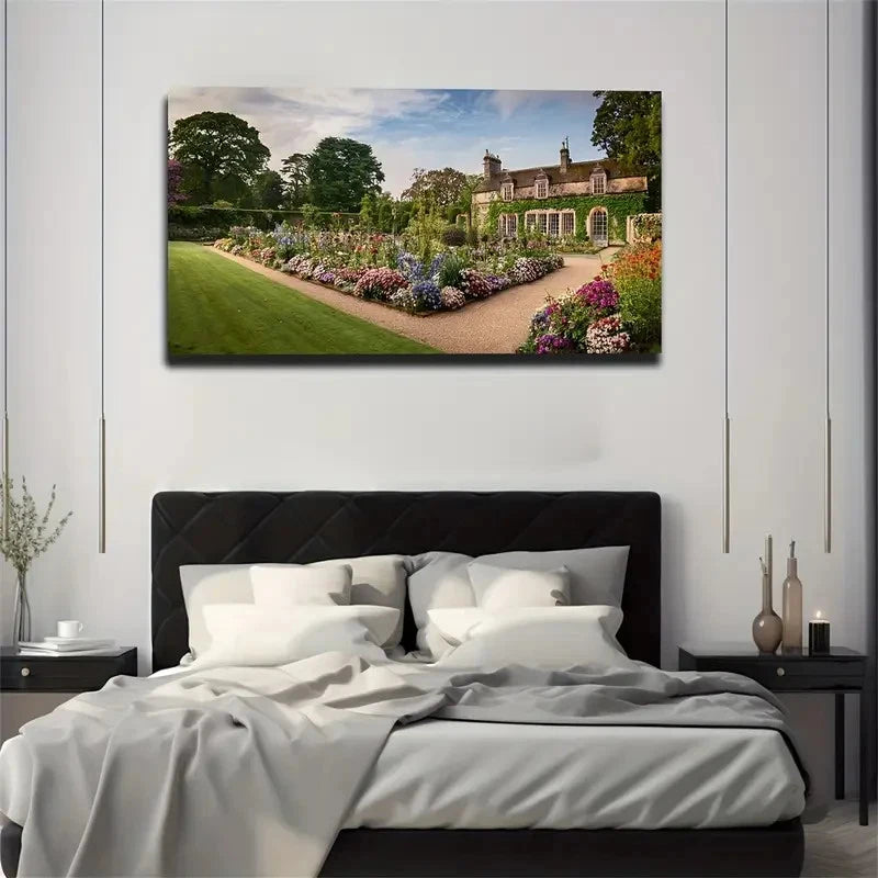 Full Of Flowers Noble Wall Art Canvas Office Home Room Framed 120x60cm