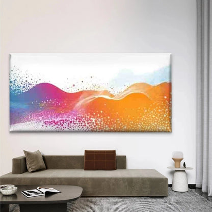 Colorful Abstract Swirl Wall Art Canvas Office Home Room Framed 120x60cm