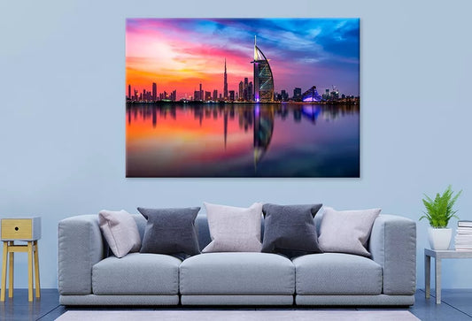 Dubai Skyline And Downtown Wall Art Decor 100% Australian Made - Bella Home Decor