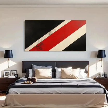 Bold Abstract Modern Deco Wall Art Canvas Office Home Room Framed 120x60cm - Bella Home Decor