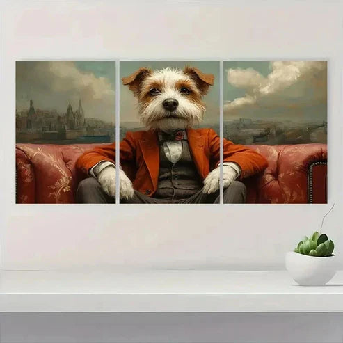 3pcs Gondolas and Colorful Buildings S Wall Art Set Canvas Unframed - High Quality Print 100% Australian Made Wall Canvas