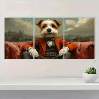 3pcs Gondolas and Colorful Buildings S Wall Art Set Canvas Unframed - High Quality Print 100% Australian Made Wall Canvas