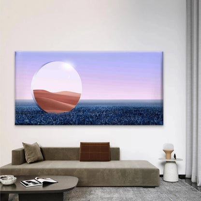 Blue Grassy Field Sandy Desert Wall Art Canvas Office Home Room Framed 120x60cm Wall Art Canvas Office Home Room Framed 120x60cm