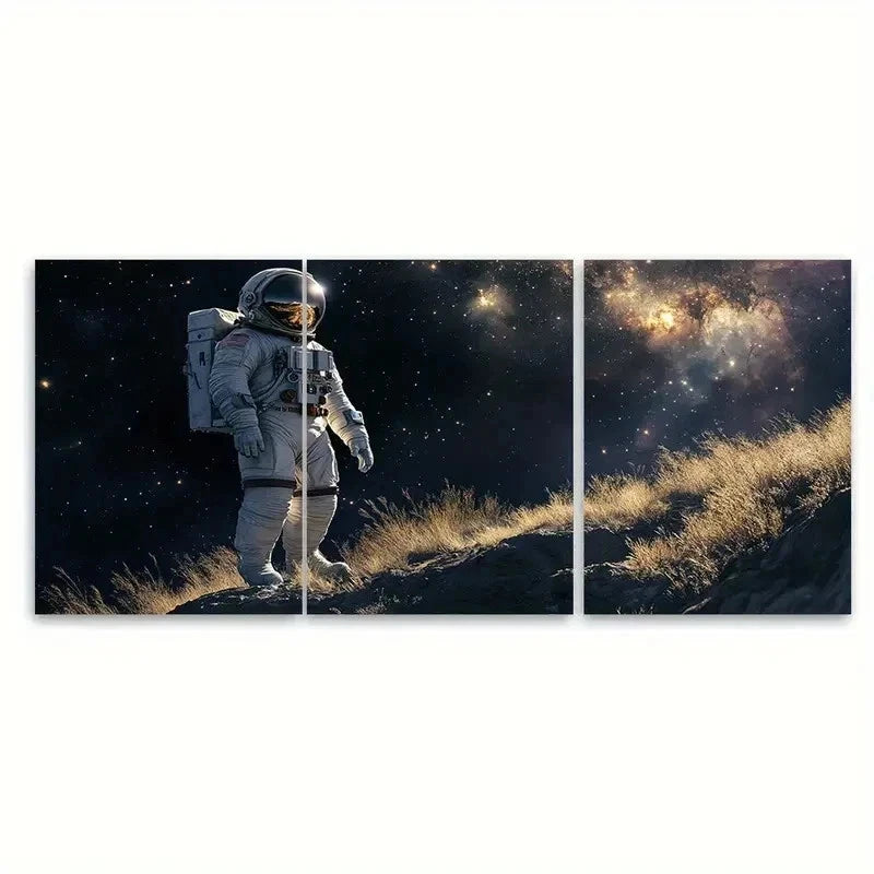 3pcs Galaxy Universe Deep Space GD  Wall Art Set Canvas Framed 50x70cm - High Quality Print 100% Australian Made Wall Canvas Ready to Hang - Bella Home Decor