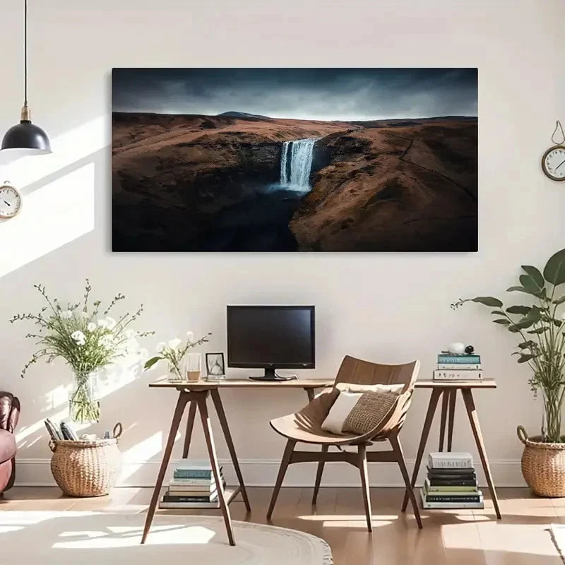 Contemporary Asian Retro Style Wall Art Canvas Office Home Room Framed 120x60cm