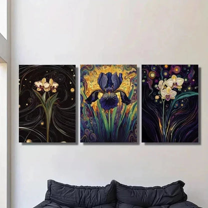 3pcs Bright Tropical Flowers & Exotic Plants Wall Art Canvas Unframed - High Quality Print 100% Australian Made Wall Canvas - Bella Home Decor