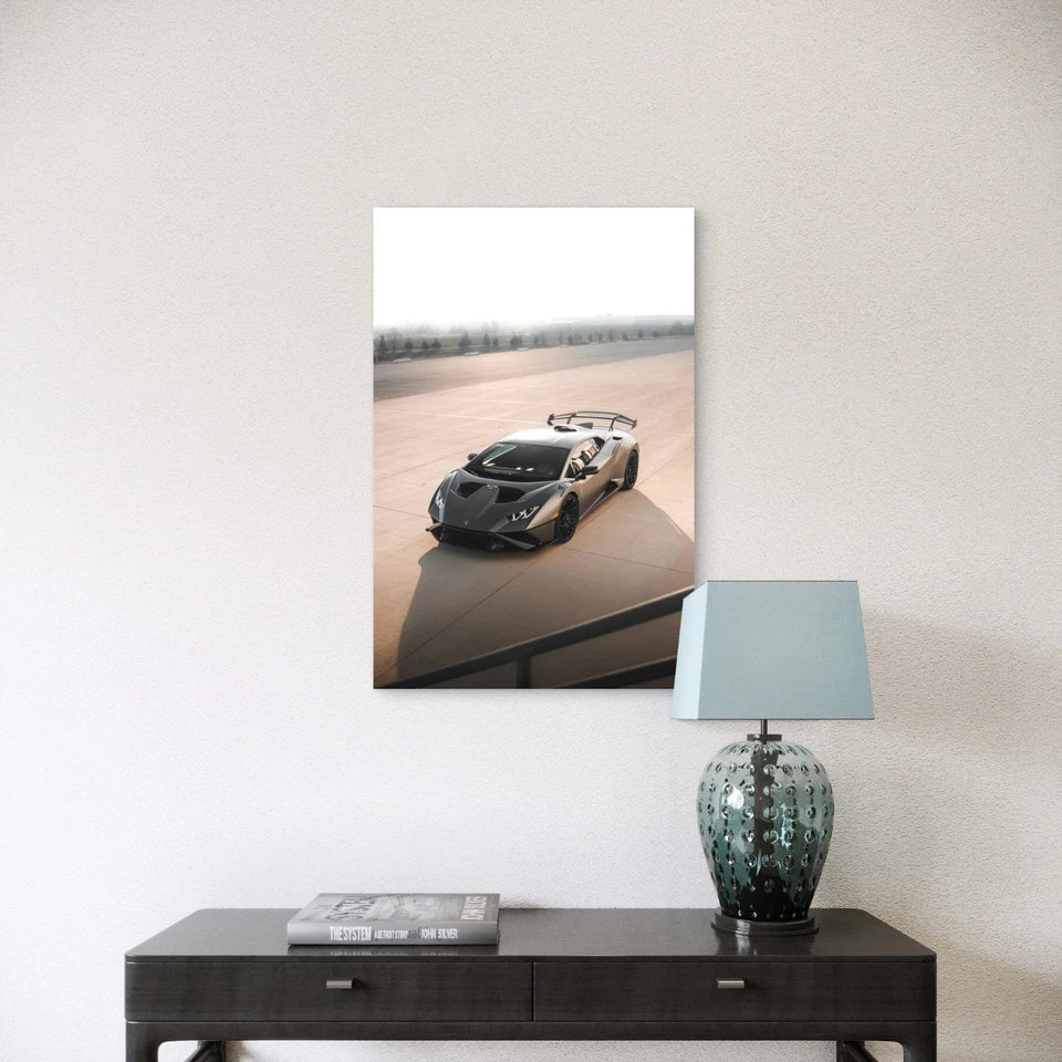Lamborghini Huracan STO Supercar Race Track 40x60cm Print Ready to Hang