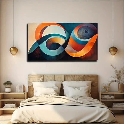 Colourful Lines Are Suitable Wall Art Canvas Office Home Room Framed 120x60cm