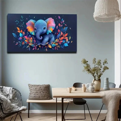 Vibrant Rainbow Colors Baby Wall Art Canvas Office Home Room Framed 120x60cm