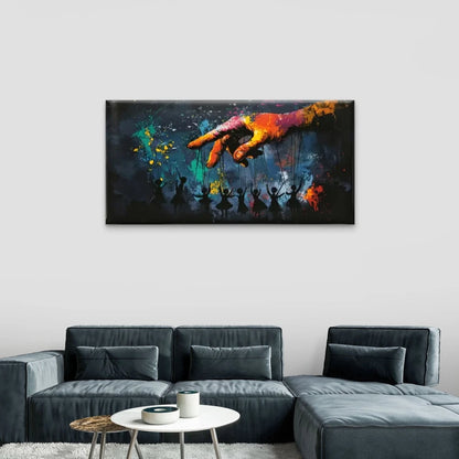 Reach Out To Others Wall Art Canvas Office Home Room Framed 120x60cm