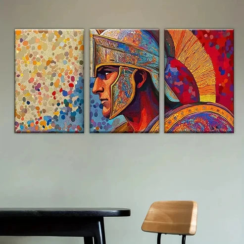 3pcs Roman Soldier Iphone Case Wall Art Set Canvas Unframed - High Quality Print 100% Australian Made Wall Canvas