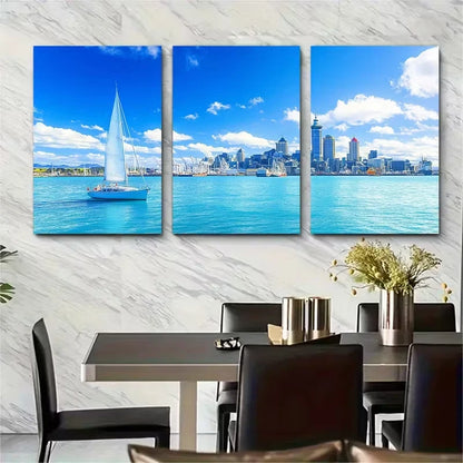 3pcs New Zealand Landscapes Metal Print Ready to Hang Art