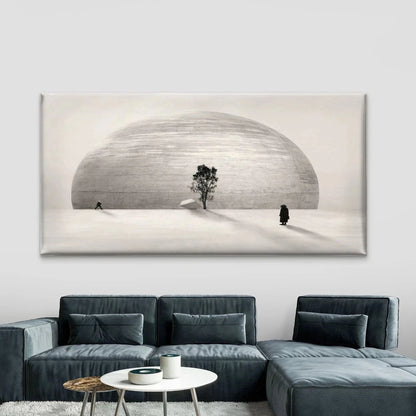 Surreal Harmony Minimalist Wall Art Canvas Office Home Room Framed 120x60cm