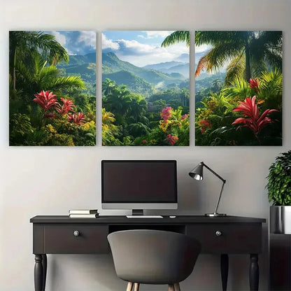 3pcs Botanical Decor North American Perfect  Wall Art Set Canvas Framed 40x60cm - High Quality Print 100% Australian Made Wall Canvas Ready to Hang - Bella Home Decor