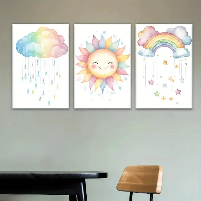 3pcs Three-Piece Canvas Artwork Wall Art Set Canvas Framed 40x60cm - High Quality Print 100% Australian Made Wall Canvas Ready to Hang - Bella Home Decor