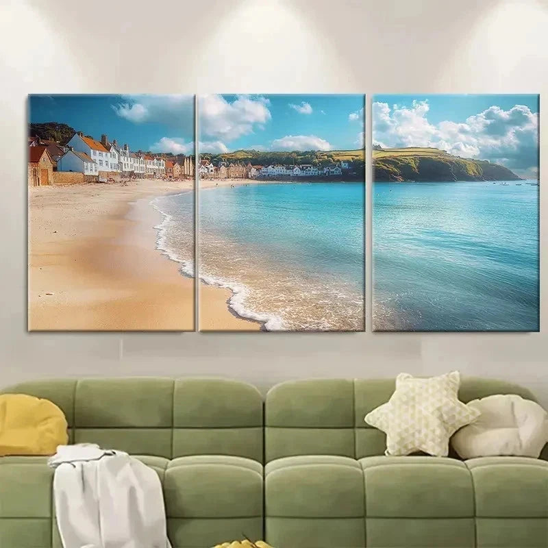 3pcs Botanical Print, Classic Contemporary EW Wall Art Set Canvas Framed 60x90cm - High Quality Print 100% Australian Made Wall Canvas Ready to Hang - Bella Home Decor